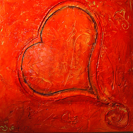 Whimsical Love Double Hearts #132